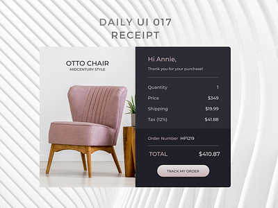 Daily UI 017 receipt