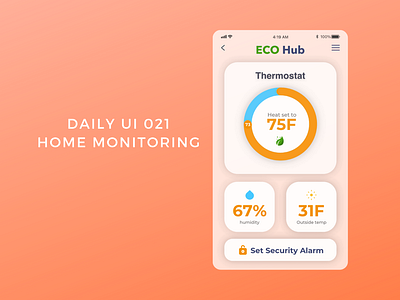 Daily UI 021 home monitoring