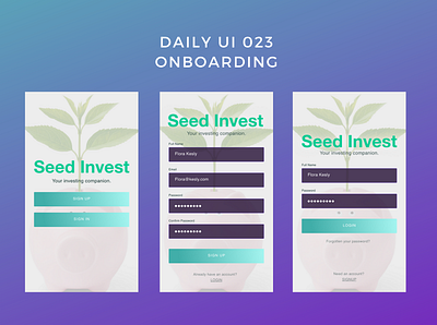 Daily UI 023 onboarding daily ui 023 dailyui onboarding onboarding ui