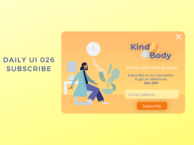 Daily UI 026 subscribe