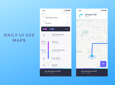 Daily UI 029 maps app design daily ui 029 dailyui design maps ui