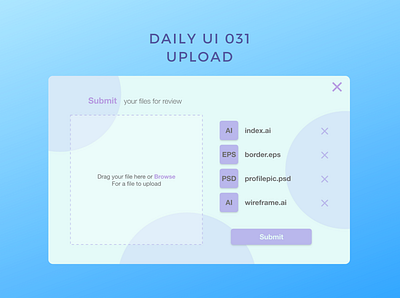 Daily UI 031 upload daily ui 031 dailyui upload uploading file web design website
