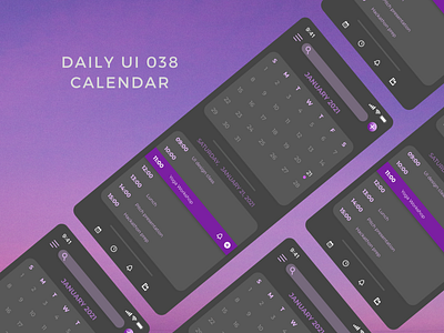 Daily UI 038 calendar calendar calendar app calendar ui daily ui 038 dailyui