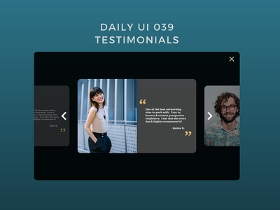 Daily UI 039 testimonials