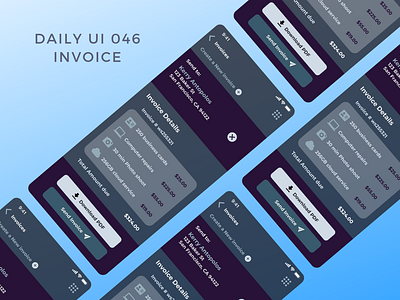 dailyUI 046 invoice