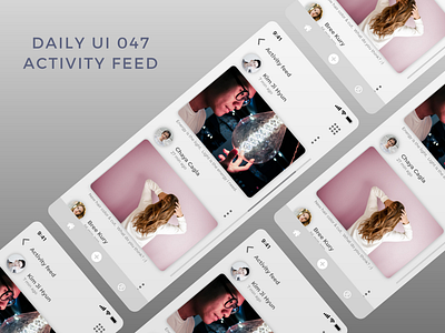 Daily UI 047 activity feed