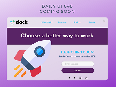 Daily UI 048 coming soon