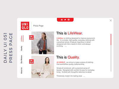 Daily UI 051 press page