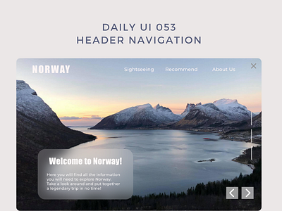 Daily UI 053 header navigation