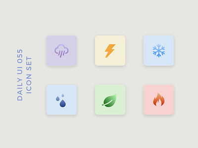 Daily UI 055 icon set