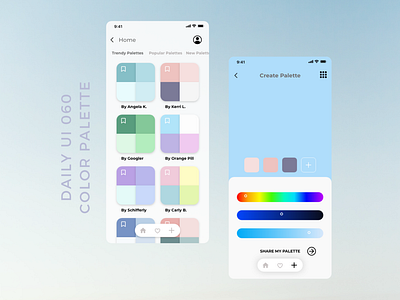 Daily UI 060 color palette