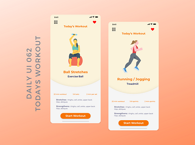 Daily UI 062 workout of the day app design daily ui 062 dailyui ios