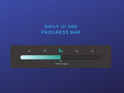 Daily UI 086 progress bar daily ui 086 dailyui progress bar progress bars ui uiux webdesign