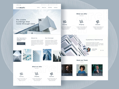 Arch Studio by Nerida Hoxha on Dribbble