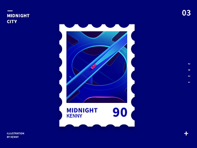 Stamp illustration - Midnight I wish you like it. branding design icon illustration ui