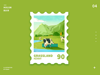 Stamp illustration - Ranch

I wish you like it.