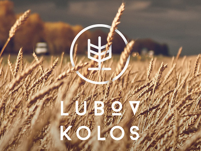 Lubov Kolos artist branding illustrator logo logotype mark modern sign wheat