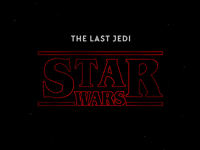 Star Wars: The Last Jedi last jedi logotype starwars stranger things