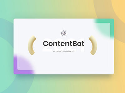 Pitch Deck Cover | ContentBot.ai startup pitch deck