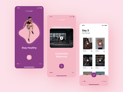 Mobile Fitness App Concept