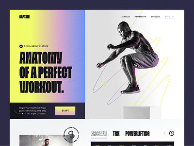 Captain — Fitness Landing Page