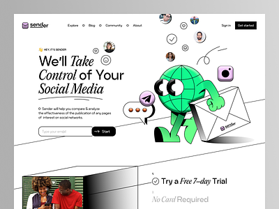 Sender — Social Media Platform