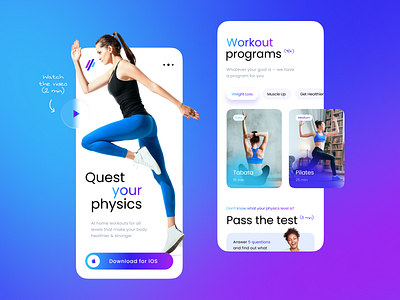 Physiquest — Mobile Page Exploration