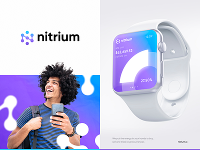 Nitrium — Crypto Trading Platform branding crypto identity logo typography vector