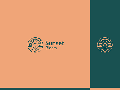 Bloom Logo Design bloom bloom logo blooming bloomsunset identity identity design logo sunset sunset logo