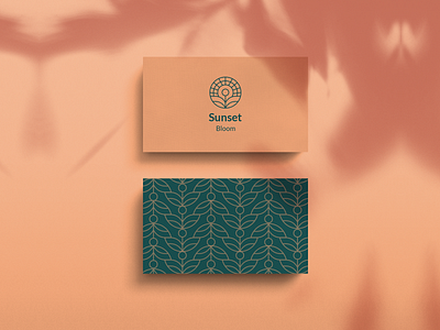Sunset Bloom bloom blooming bussines card deisgn identity logo pattern sunset sunset logo