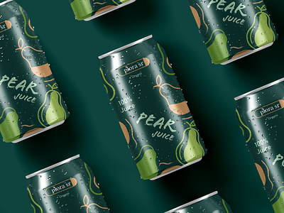 Juice cans design cans design juice juice cans logo package design packaging pear pear juice