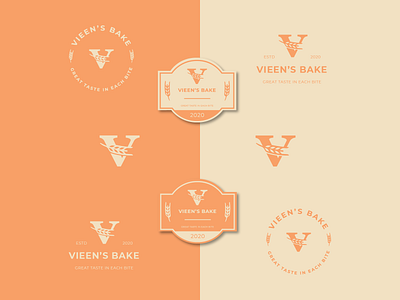 Vieen's bake branding badge badge design bake bakery bakery branding bakerylogo baking layout logo
