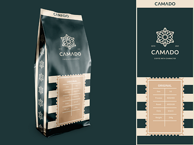 Coffee Camado packaging brand identity branding coffee design identity design logo logodesign packaging packaging design