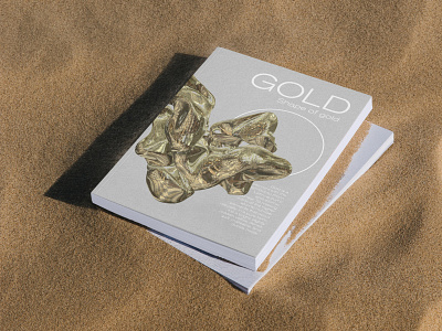 The Shape of Gold 3d 3d art acid acid graphics cover design editorial editorial art editorial design graphicdesign magazine typography