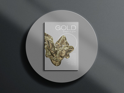 Shape of Gold book cover design editorial editorial art editorial design gold graphicdesign magazine magazine cover typography