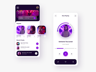 Music app UI