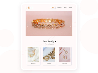 Jewellery web design concept design ui uidesign uxdesign webdesign