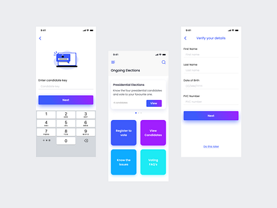 Voting App UI by Achyut M on Dribbble