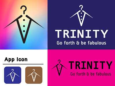 Trinity branding design fashion-shop-logo graphic design iconic-logo logo logo-design-2022 logo-designer logo-trends minimalist logo modern-logo tailor-shop-logo trinity-logo vector