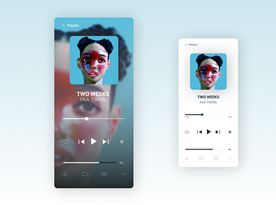 Music App / Music Player app art clean design graphic design minimal ui ux web website