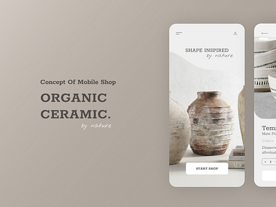 Mobile App/ Ceramic shop