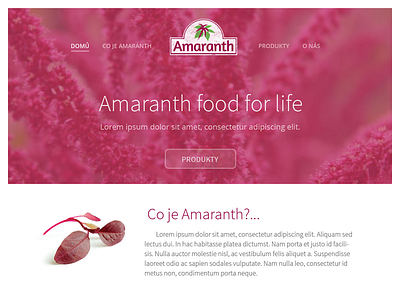 Amaranth - food for life amaranth clean pink vegetarian web website wip