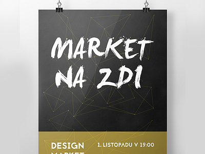 Poster for design Market design design market gold market mockup poster