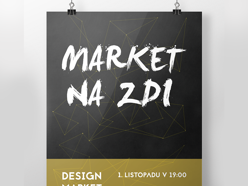 Poster for design Market by David Dvořáček on Dribbble