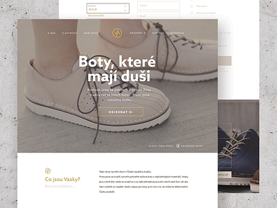 Vasky craft handmade leather shoes web webdesign