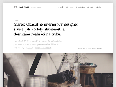 Obadal - interior designer black and white design designer interior minimal minimalismus monochrome web webdesign white