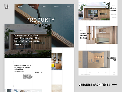 Urbanist & Architects 5 col grid architect design minimalism web webdesign