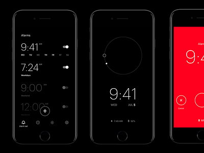 Alarm app design