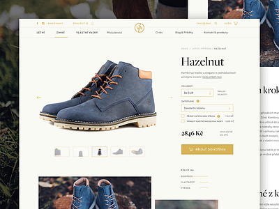 Vasky Eshop e commerce e commerce product product product page product shoes shoes vasky web webdesign