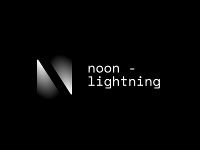 Noon lighting logo concpet black black white brand branding bulb light logo logotype monotype shadow